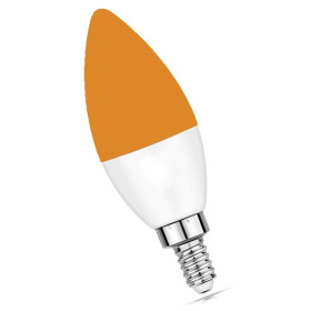 Bec LED 3W fără componentă albastră LuDream - Chihlimbar (E14)