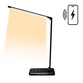Biurkowa lampka LED bez niebieskiego składnika LuDream Focus Charge+ Black