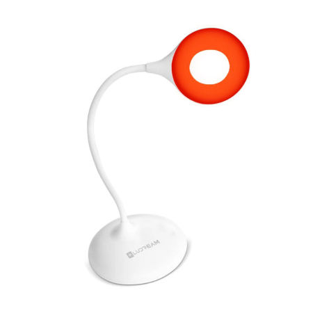 LED lampička na čítanie bez modrej zložky LuDream Aura - Red/White