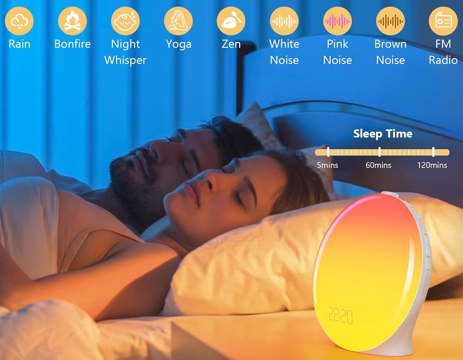 Světelný budík LuDream Vela - Tuya app