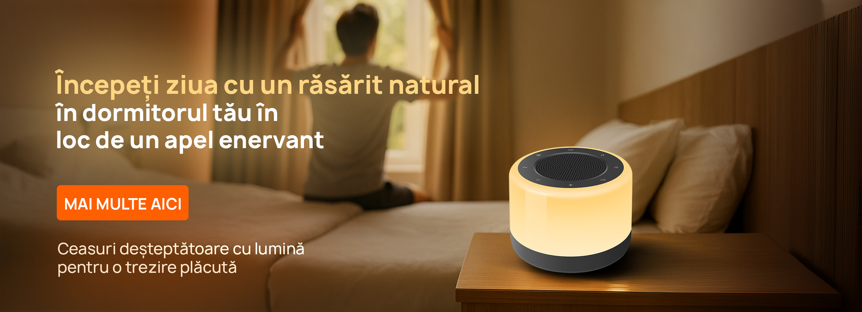 Ceas deșteptător cu lumină